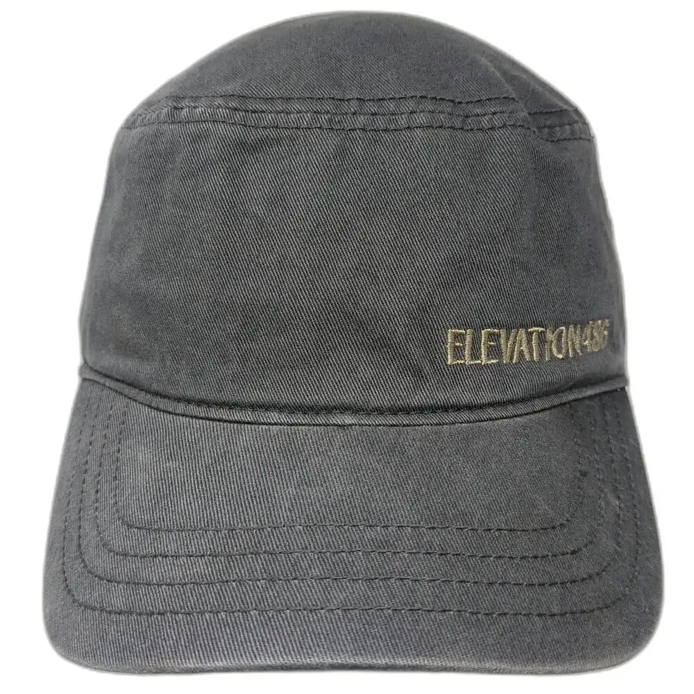 Richardson Army Cap Gray One Size ELEVATION486 Strapback Cotton Adjustable Hat